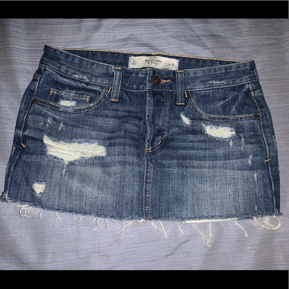 A&F jean skirt